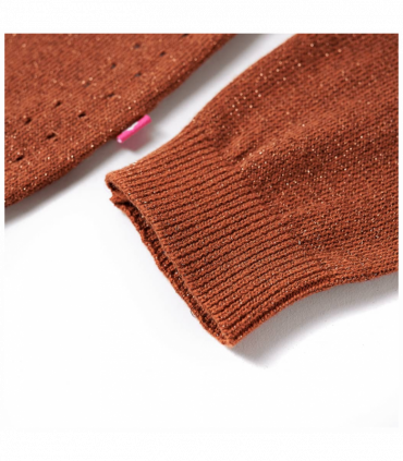 Kids' Cardigan Knitted Cognac 116