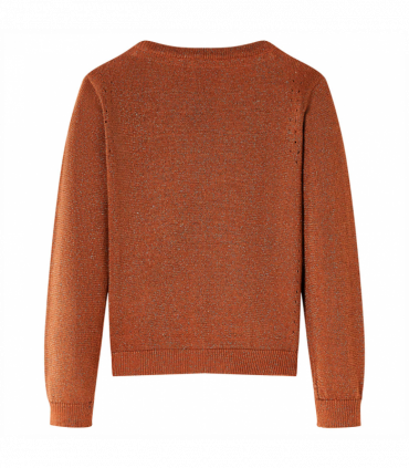 Kids' Cardigan Knitted Cognac 128