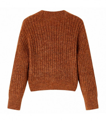 Kids' Cardigan Knitted Cognac 92