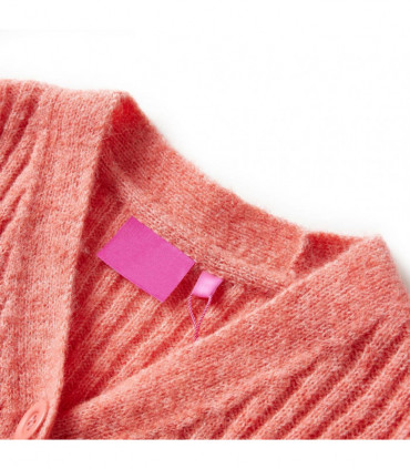 Kids' Cardigan Knitted Medium Pink 104