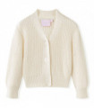 Kids' Cardigan Knitted Snow White 116
