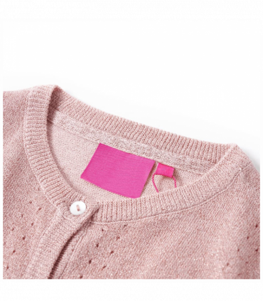 Kids' Cardigan Knitted Soft Pink 104
