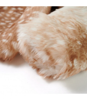 Kids' Coat Faux Fur Cognac 104