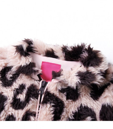 Kids' Coat Faux Fur Light Pink 128