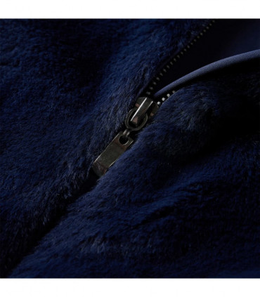 Kids' Coat Faux Fur Navy 116
