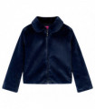 Kids' Coat Faux Fur Navy 92