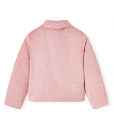 Kids' Coat Faux Fur Pink 128