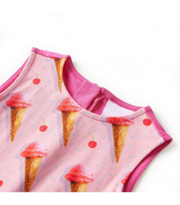 Kids' Dress Bright Pink 140