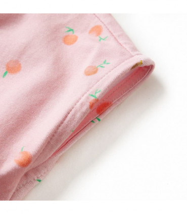 Kids' Dress with Drawstring Light Orange 140