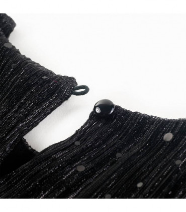 Kids' Dress with Long Sleeves Black 116