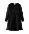 Kids' Dress with Long Sleeves Black 128