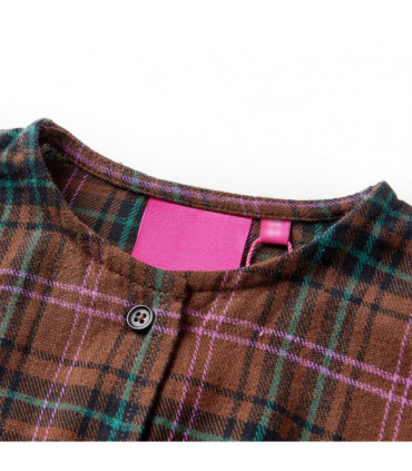 Kids' Dress with Long Sleeves Cognac 116