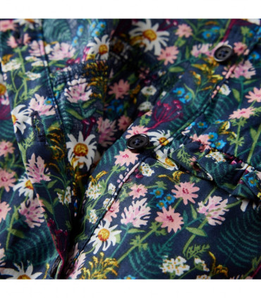 Kids' Dress with Long Sleeves Dark Blue 104