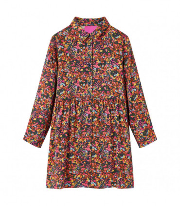 Kids' Dress with Long Sleeves Multicolour 140