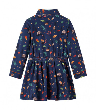 Kids' Dress with Long Sleeves Navy 104