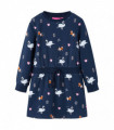 Kids' Dress with Long Sleeves Navy 104