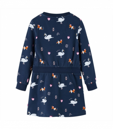 Kids' Dress with Long Sleeves Navy 104