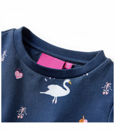 Kids' Dress with Long Sleeves Navy 104