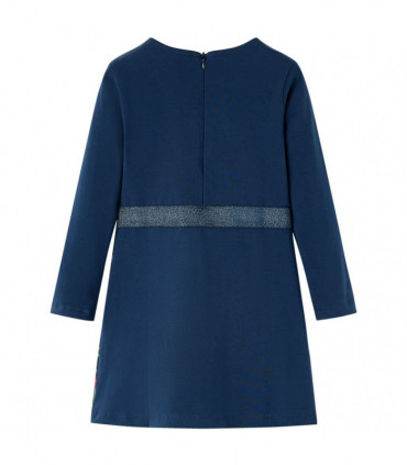 Kids' Dress with Long Sleeves Navy 116