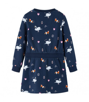 Kids' Dress with Long Sleeves Navy 116