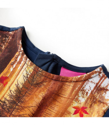 Kids' Dress with Long Sleeves Navy 116