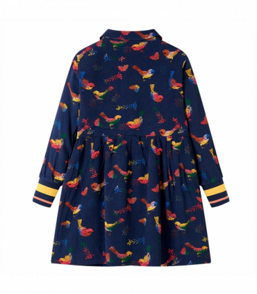 Kids' Dress with Long Sleeves Navy 116