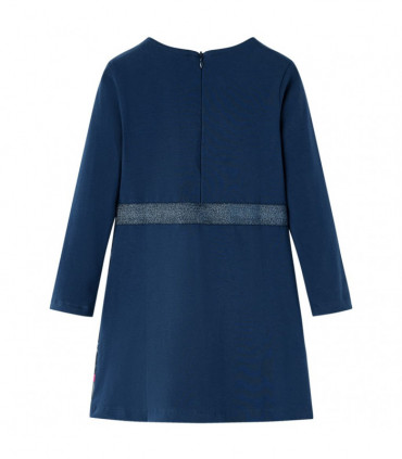Kids' Dress with Long Sleeves Navy 128
