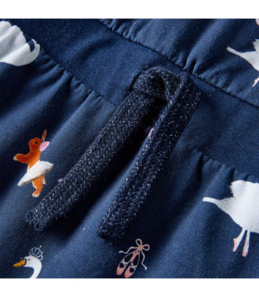 Kids' Dress with Long Sleeves Navy 128