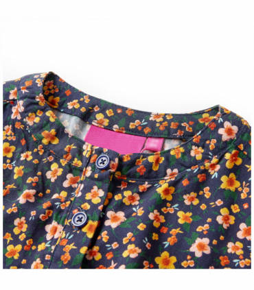 Kids' Dress with Long Sleeves Navy 128