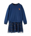Kids' Dress with Long Sleeves Navy 92