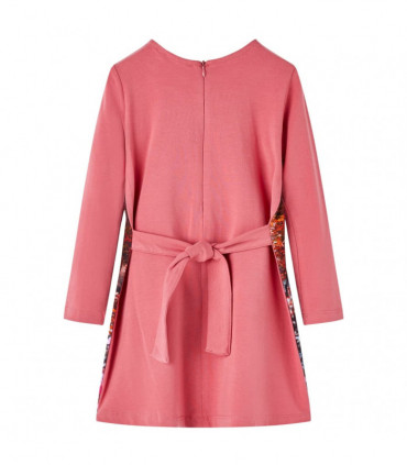 Kids' Dress with Long Sleeves Old Pink 116