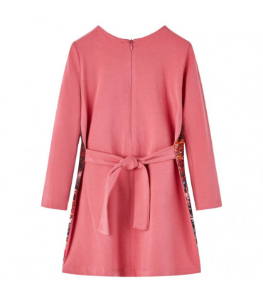 Kids' Dress with Long Sleeves Old Pink 140