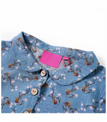 Kids' Dress with Long Sleeves Petrol 116