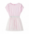 Kids' Dress with Ruffles Light Pink 92