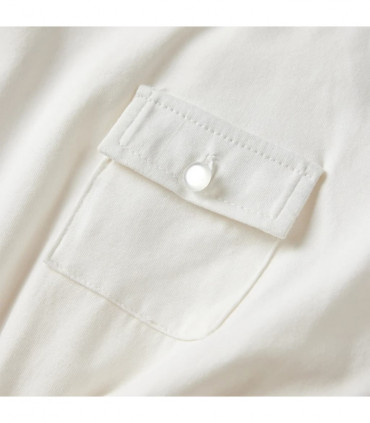 Kids' Dress with Short Sleeves Ecru 104