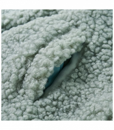 Kids' Hooded Jacket Teddy Faux Fur Mint Green 116