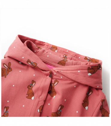 Kids' Hooded Onesie Old Pink 92