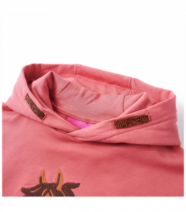 Kids' Hooded Sweatshirt Old Pink 116