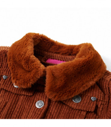 Kids' Jacket Corduroy Cognac 116
