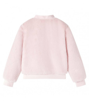 Kids' Jacket Faux Fur Soft Pink 128