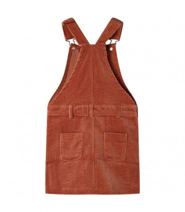 Kids' Overall Dress Corduroy Cognac 116