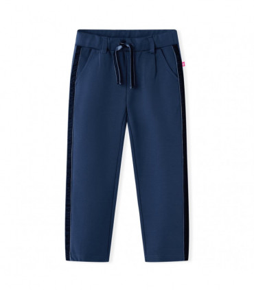 Kids' Pants with Black Trims Navy 140