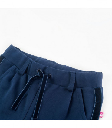 Kids' Pants with Black Trims Navy 140