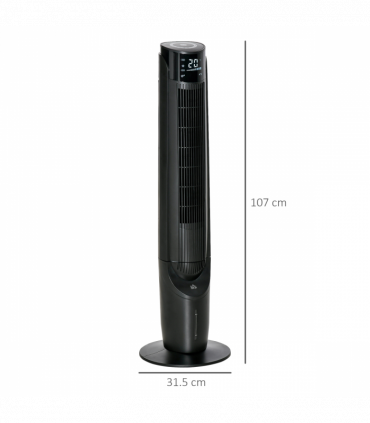 Quiet Air Cooler, Home Evaporative Ice Cooling Tower Fan Bedroom, Black