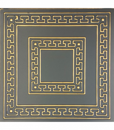 White 5 (Black&Gold): Decorative Ceiling & Wall Panels - 2m2 (21.52 sqft) - 8 Panels