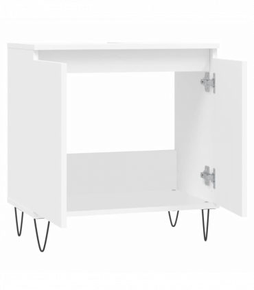 vidaXL Bathroom Cabinet White 58x33x60 cm Engineered Wood