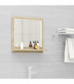 Bathroom Mirror Sonoma Oak 40x10.5x37 cm Engineered Wood