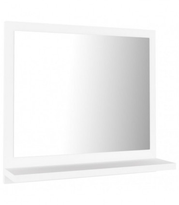 Bathroom Mirror White 40x10.5x37 cm Engineered Wood