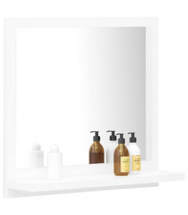 Bathroom Mirror White 40x10.5x37 cm Engineered Wood