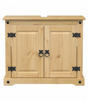 vidaXL Bathroom Sink Cabinet Corona 73x33x60 cm Solid Wood Pine